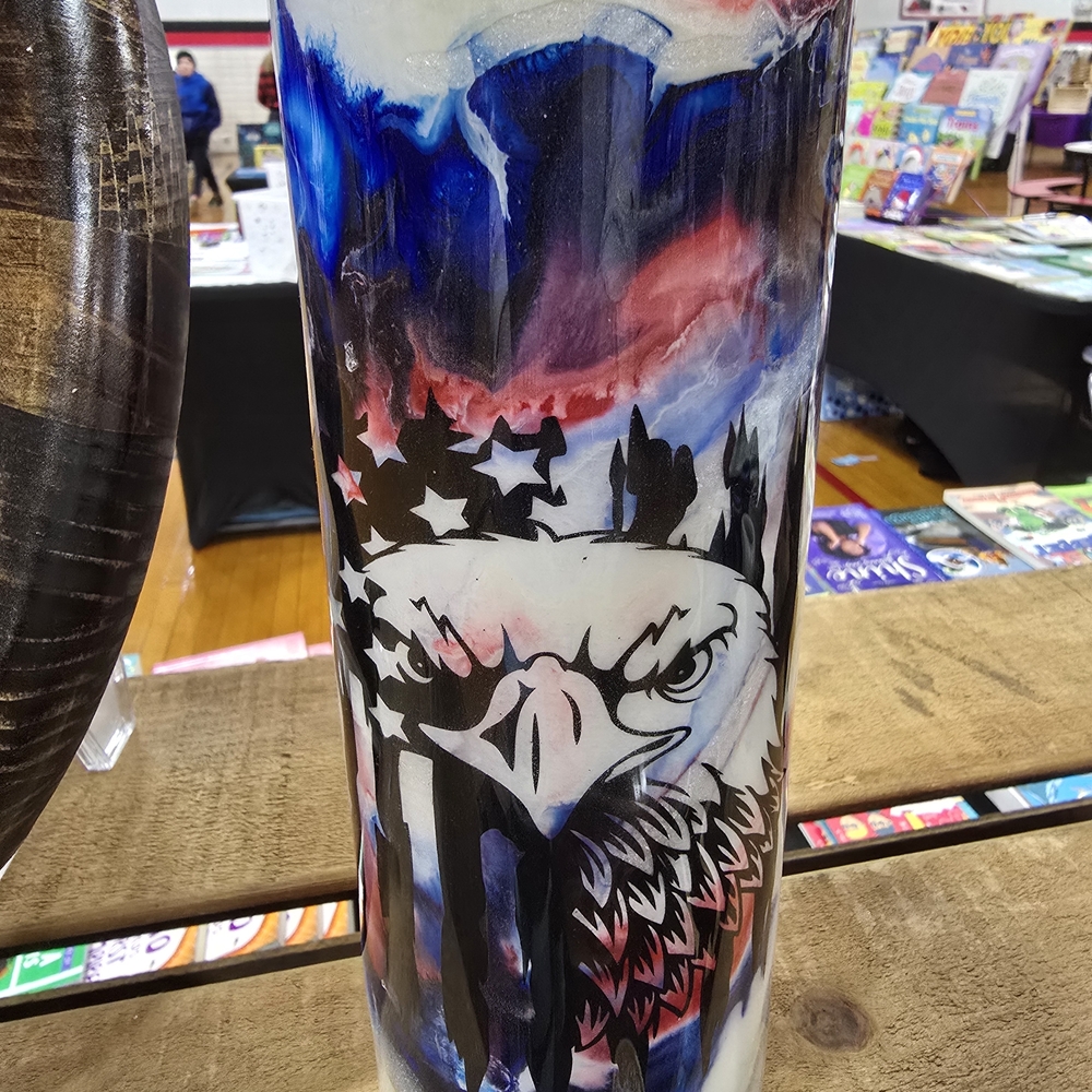 Patriotic Eagle 30 Oz Tumbler